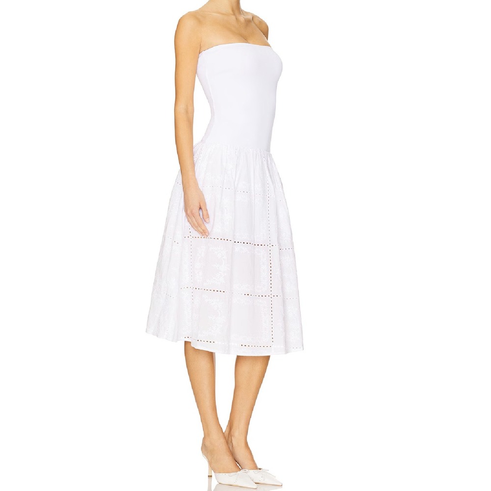 WEWOREWHAT strapless white multi dress Sz L NWT - Picture 4 of 5